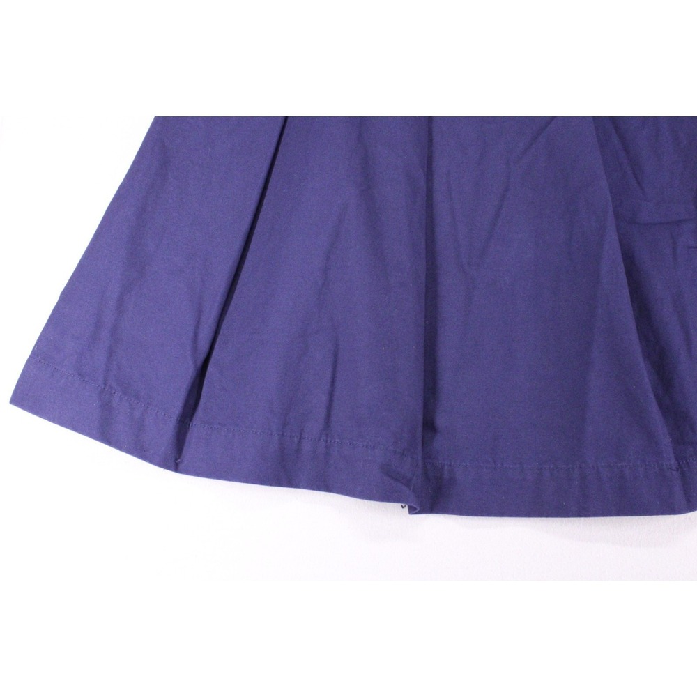 Isaac Mizrahi Women's Knee Length PleatedSkirt Size 10 Navy Side Zip NWT - Picture 3 of 12